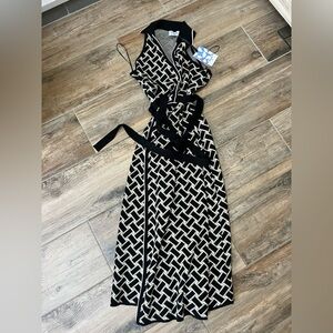 Diane Von Furstenberg x Target Black and White Geometric Maxi Dress